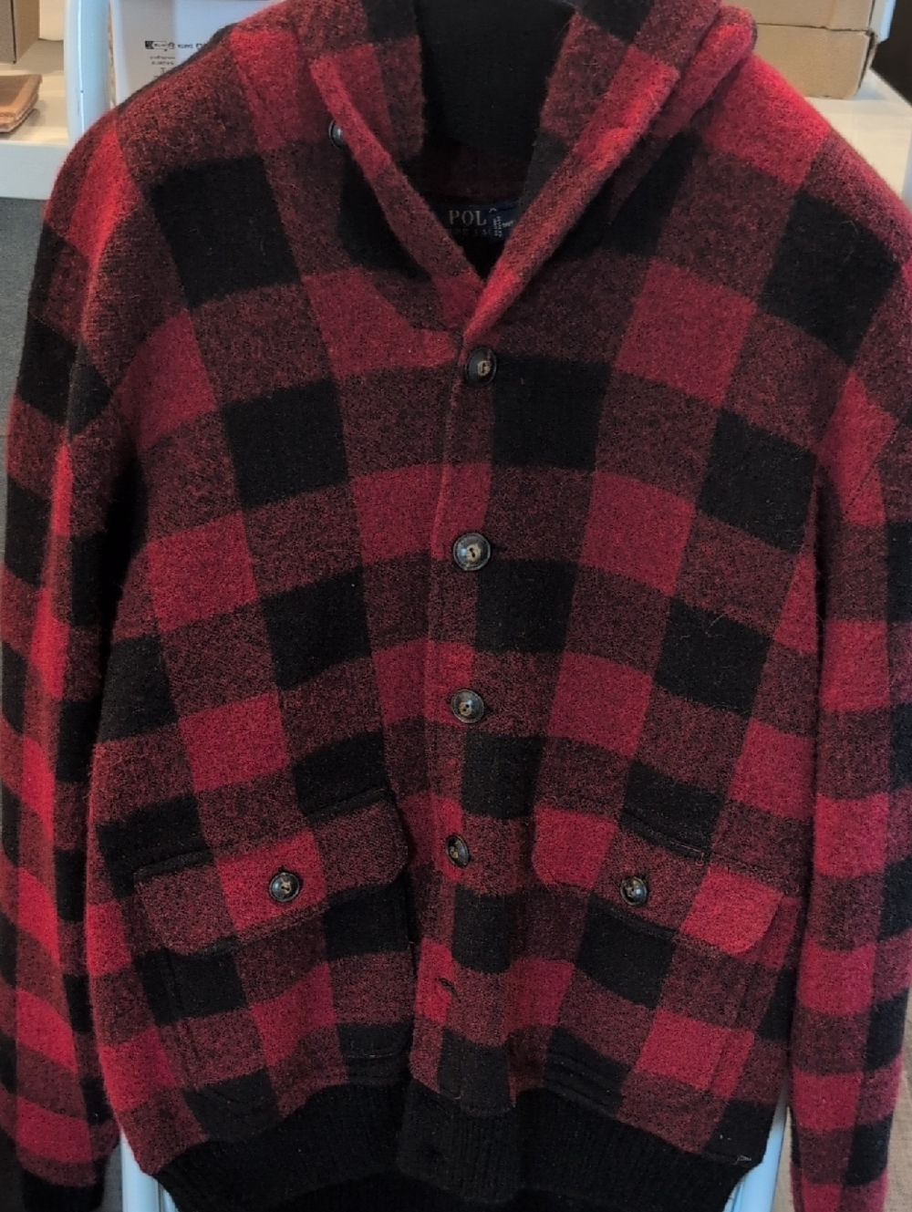 Polo Ralph Lauren Shawl Collar Wool Cardigan